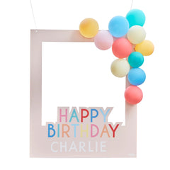 Colorful Birthday Balloon Photo Frame Kit - Case of 10
