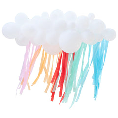 Rainbow Cloud Balloon Arch with Streamers - Pack of 5