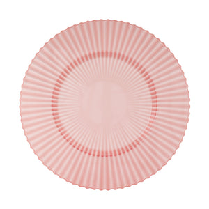11 In. Rose Quartz Gemstone Plastic Plates | 40 Count