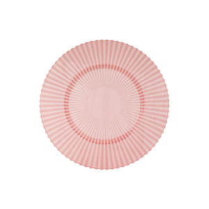 9 In. Rose Quartz Gemstone Plastic Plates | 40 Count