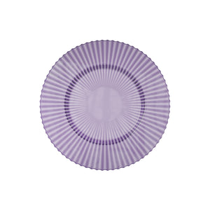 9 In. Amethyst Gemstone Plastic Plates | 40 Count