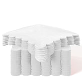 White Scallop Beverage Napkins | 100 Count