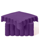 Purple Scallop Beverage Napkins | 100 Count