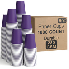 9 Oz. Purple Paper Cups | 1000 Count