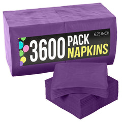 Purple Luncheon Napkins | 3600 Pack