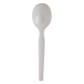 Dixie® Medium-weight Polypropylene White Plastic Soup Spoons, Individually Wrapped | 1000 Count