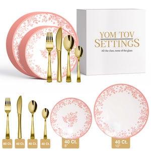280 Piece Toile Combo Set | Serves 40 Guests