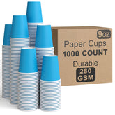 9 Oz. Turquiose Paper Cups | 1000 Count