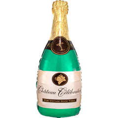 Super Shape Champagne Bottle Foil Balloon - Case of 50