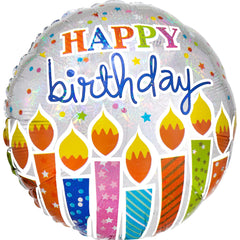 Shimmering Birthday Candle Balloon - Pack of 2