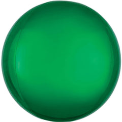 Festive Green Metallic Orbz Balloon - 16 Inch - Pack of 5