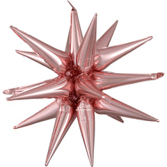 Rose Gold Magic Star Foil Balloon - 18 Inches - Case of 50