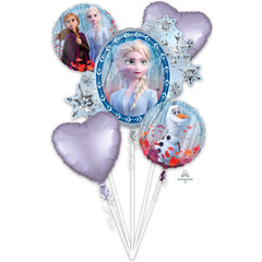 Frozen 2 Balloon Bouquet Set - 5 Piece Mylar Collection - Case of 24