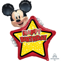 Personalized Mickey Star Birthday Balloon - Pack of 5