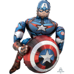 Captain America Air Walker Foil Balloon - Case of 12