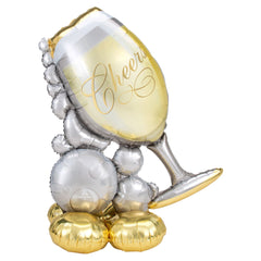 Cheers Wine Glass AirLoonz Balloon - Case of 24
