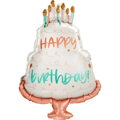 Happy Cake Day Super Shape Foil Balloon - Case of 50