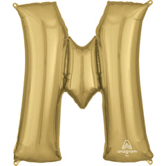 Metallic Gold Letter M Foil Balloon - Case of 40