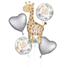 Jungle Baby Foil Balloon Bouquet, 5-pcs - Case of 24