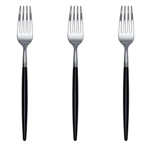 Trendables Forks Black/Silver | 40 Count