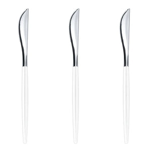 Trendables Knives White/Silver | 40 Count
