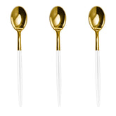Trendables Spoons White/Gold | 40 Count