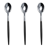 Trendables Spoons Black/Silver | 40 Count