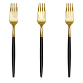Trendables Forks Black/Gold | 40 Count