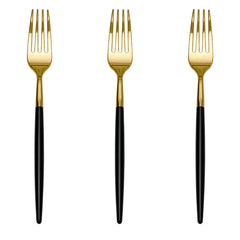 Trendables Forks Black/Gold | 40 Count