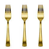 Exquisite Gold Plastic Forks | 40 Count