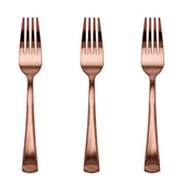 Exquisite Classic Rose Gold Plastic Forks | 120 Count