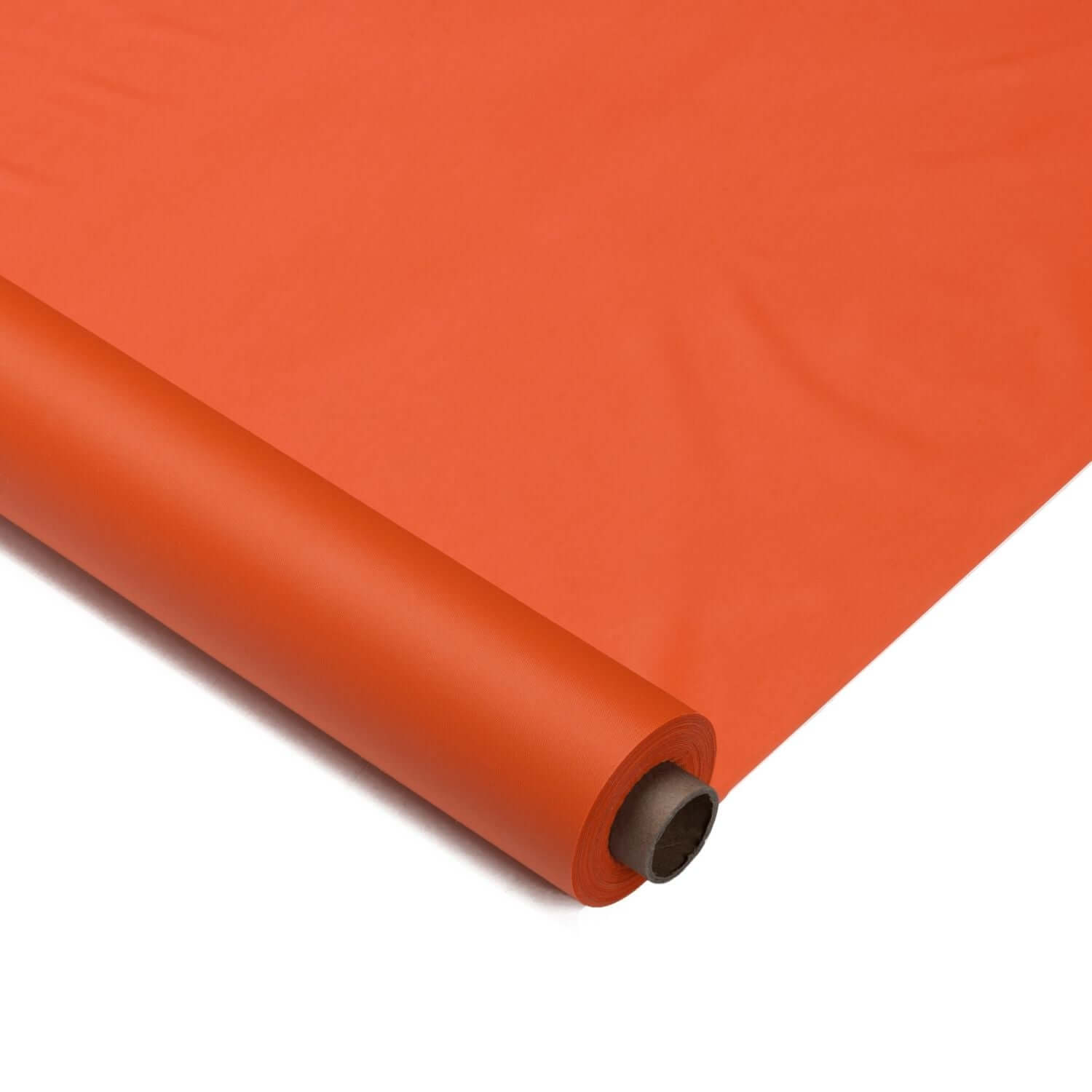 40 In. X 100 Ft. Premium Orange Plastic Table Roll | 6 Pack - Yom Tov Settings