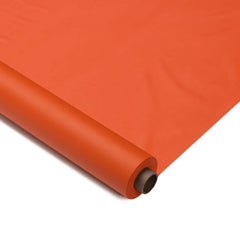 40 In. X 100 Ft. Premium Orange Plastic Table Roll | 6 Pack - Yom Tov Settings