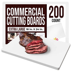 18 In. x 24 In. White Disposable Cutting Boards | 200 Count
