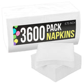 White Luncheon Napkins | 3600 Pack