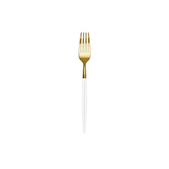 Trendables Forks Ivory/Gold | 40 Count