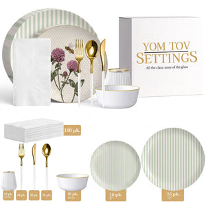 Service for 16 | Bee & Bloom | with Bowls & Cups