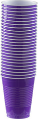 Purple Reusable Plastic Cups, 18oz, 50-ct - Pack of 6