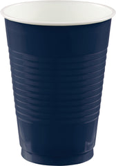 True Navy 12-oz Plastic Cups, 50-ct - Case of 20