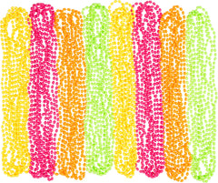 Beaded Necklace Jewelry, Assorted Colors, 30-inch, 50-pk - Case of 16