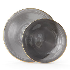 Smoke Luster Plate Combo | 30 10-inch + 30 7-inch