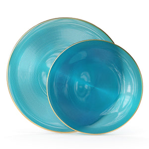 Turquoise Luster Plate Combo | 90 10-inch + 90 7-inch