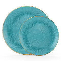 Turquoise Burst Plate Combo | 30 10-inch + 30 7-inch