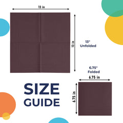 Brown Luncheon Napkins | 3600 Pack