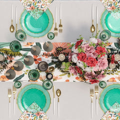 Mint/Gold Petal Plates Combo Pack | 40/40