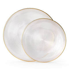 Clear Luster Plate Combo | 30 10-inch + 30 7-inch