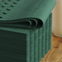 3 Ply Cypress Green Scalloped Dinner Napkins | 100 Count