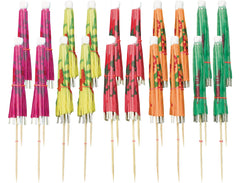 Assorted Color Umbrella Cocktail Picks, 20-ct - Pack of 12