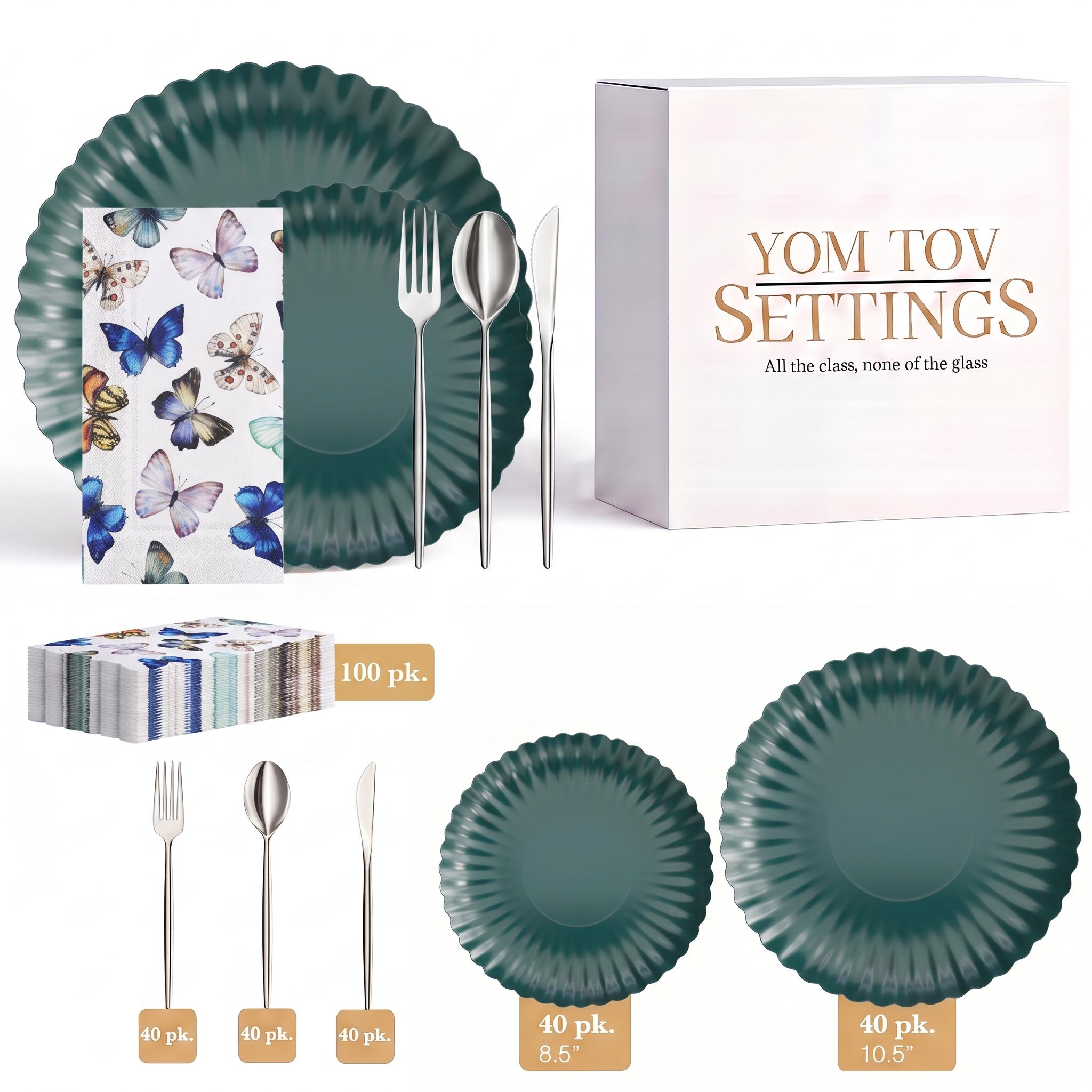Scalloped Black Aqua Ultimate Set