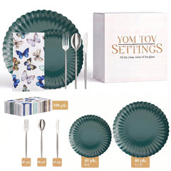 Scalloped Black Aqua Ultimate Set